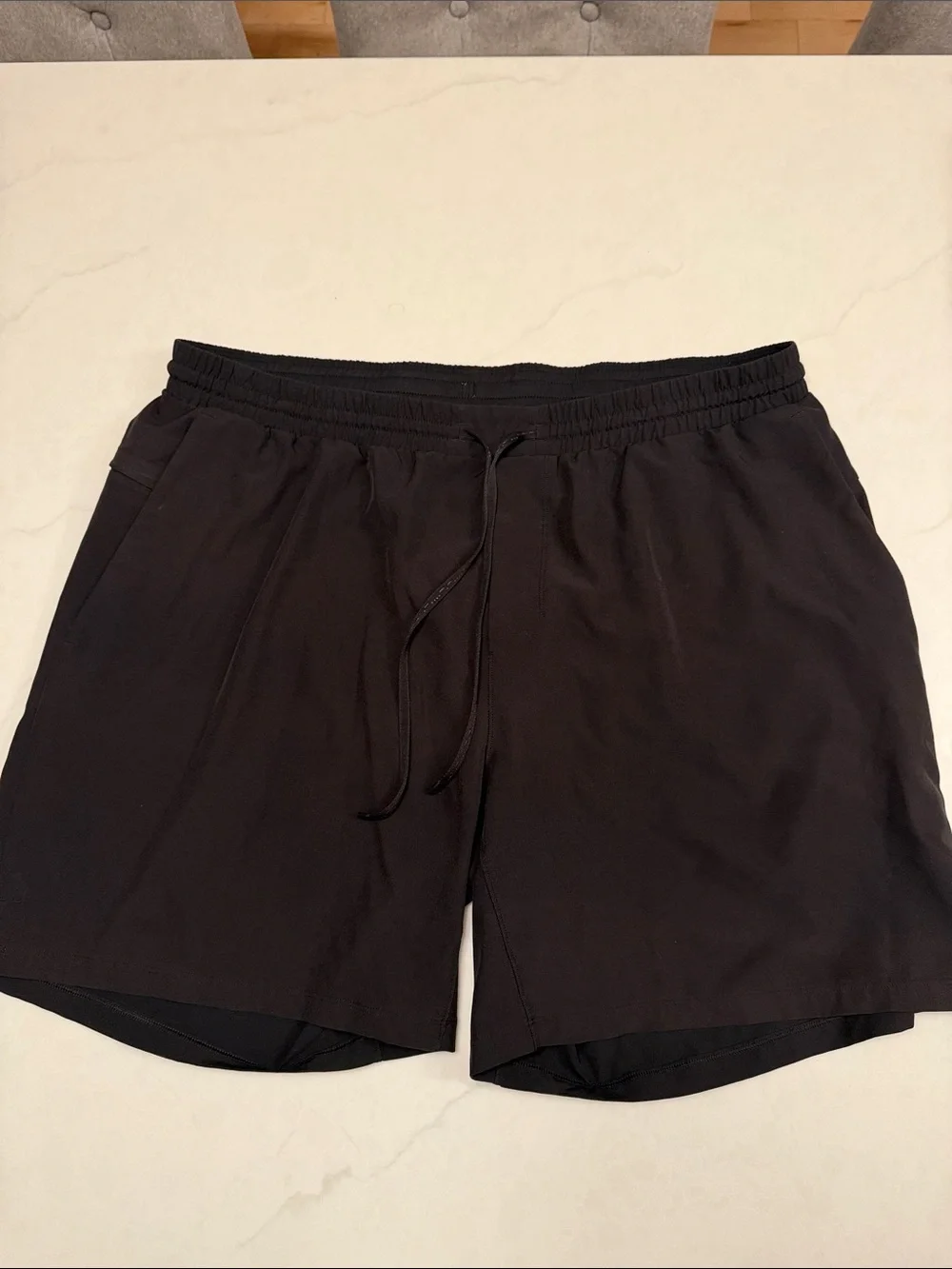 lululemon athletica Black Men's Swim Trunks with Drawstring